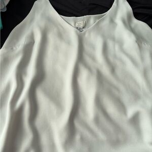 White Sleeveless Blouse